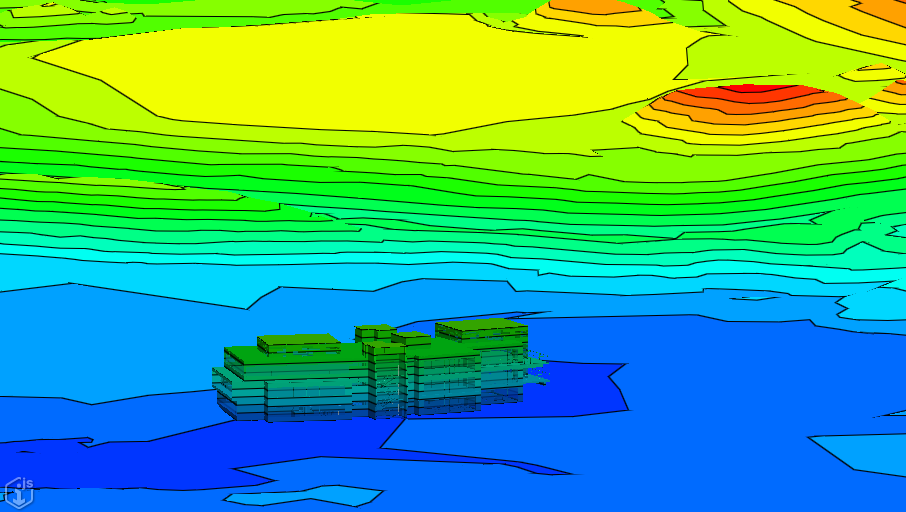 thematic rendering applied to background terrain