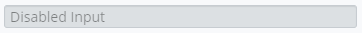 input disabled