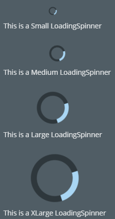 loading spinners dark