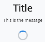 loading prompt message